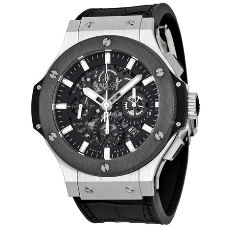 hublot big bang aero all black skeleton|Hublot big bang edition 607691.